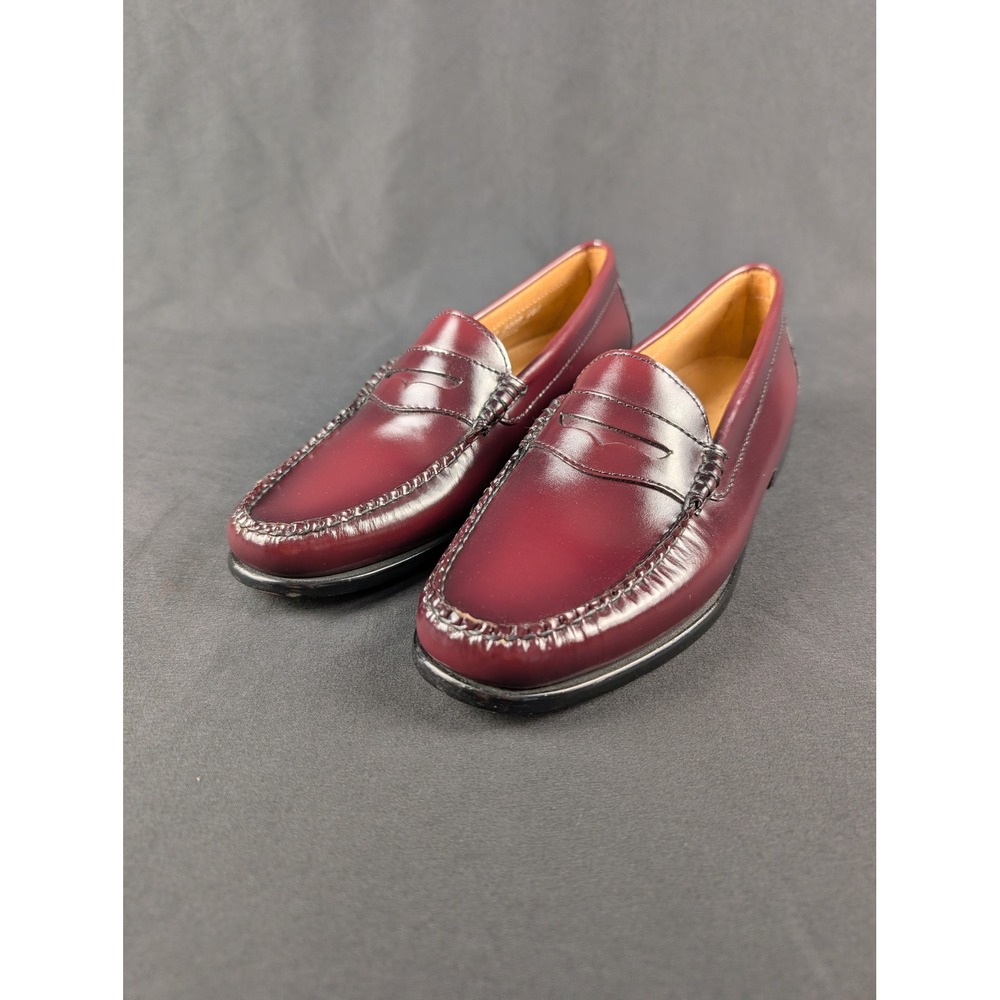 GH Bass Weejuns Diane Burgundy Leather Penny Loafers 8.5M